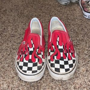 Red Checkered flame vans